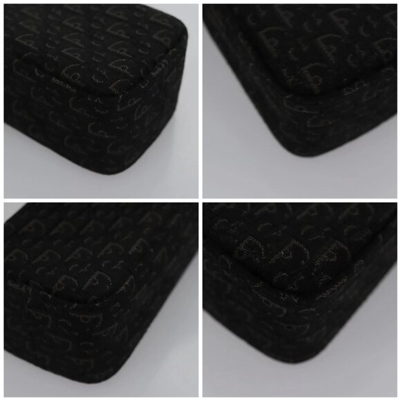 Christian Dior Trotter Canvas Shoulder Pouch Black Auth - Picture 16 of 16